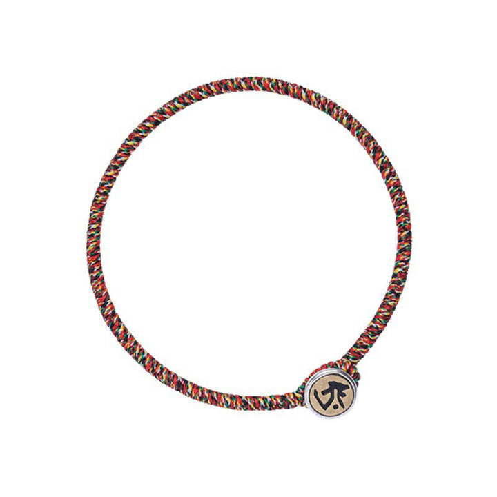 Braccialetto decorativo Buddha Stones, realizzato a mano in argento sterling 925, con motivo zodiacale cinese e corda colorata, protezione. - image 17