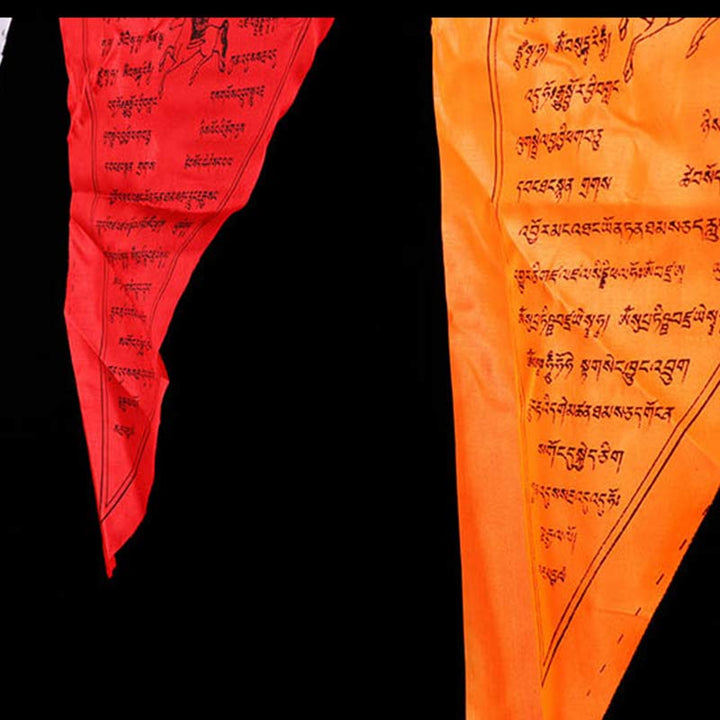 Bandiere di preghiera triangolari tibetane per esterni, 25 pezzi, per decorazione. - image 5