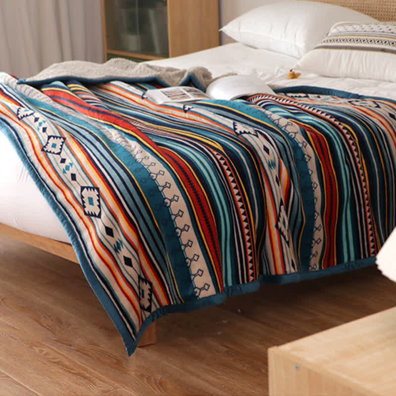 Coperta da letto morbida e calda geometrica Buddha Stones - image 17