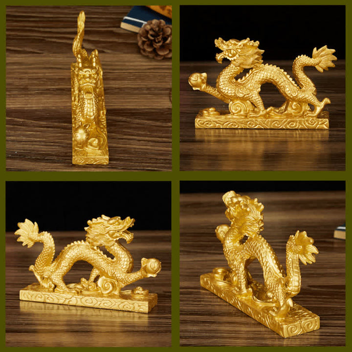 Buddha Stones Feng Shui Drago Nuvola di buon auspicio Ricchezza Fortuna Decorazione - image 10