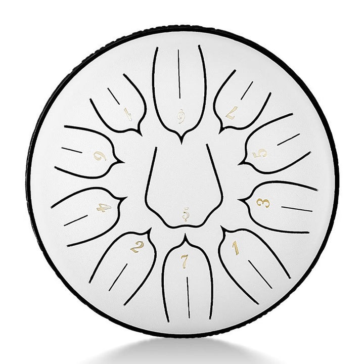 Buddha Stones Steel Tongue Drum Sound Healing Meditazione Yoga Lotus Drum Kit 11 Note 6 Pollici