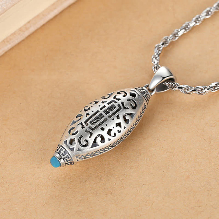 Collana di protezione con ciondolo girevole Buddha Stones Tibet Om Mani Padme Hum - image 4