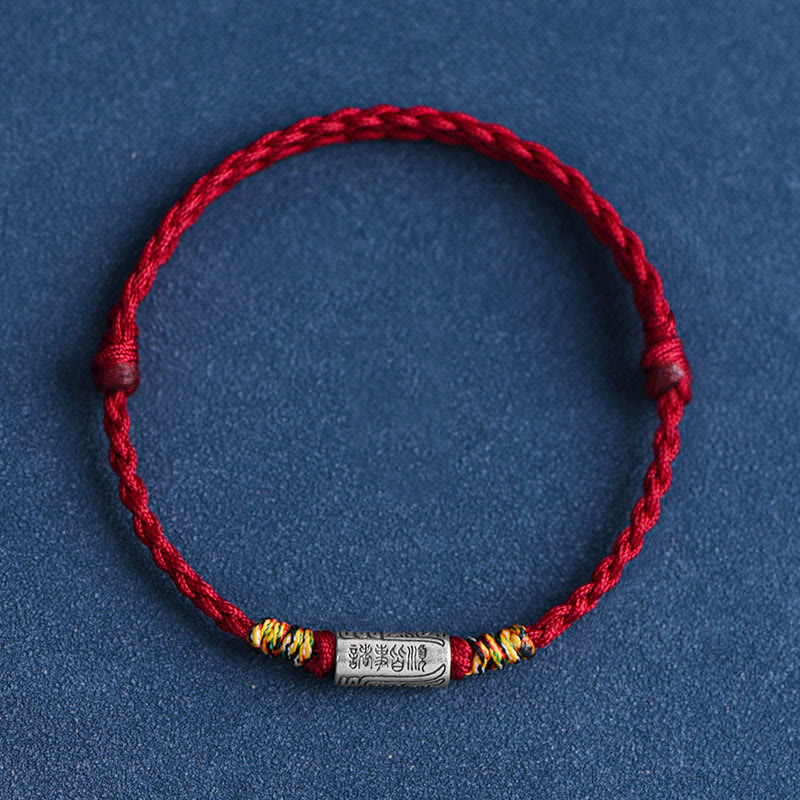 Buddha Stones Bracciale Cavigliera in Argento Sterling 925 Fatto a Mano Tutto Va Bene Design Protezione Forza - image 14