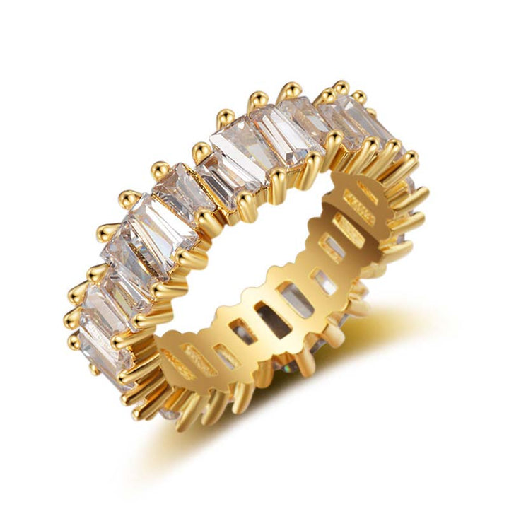 Anello di ricchezza in rame con motivo semplice