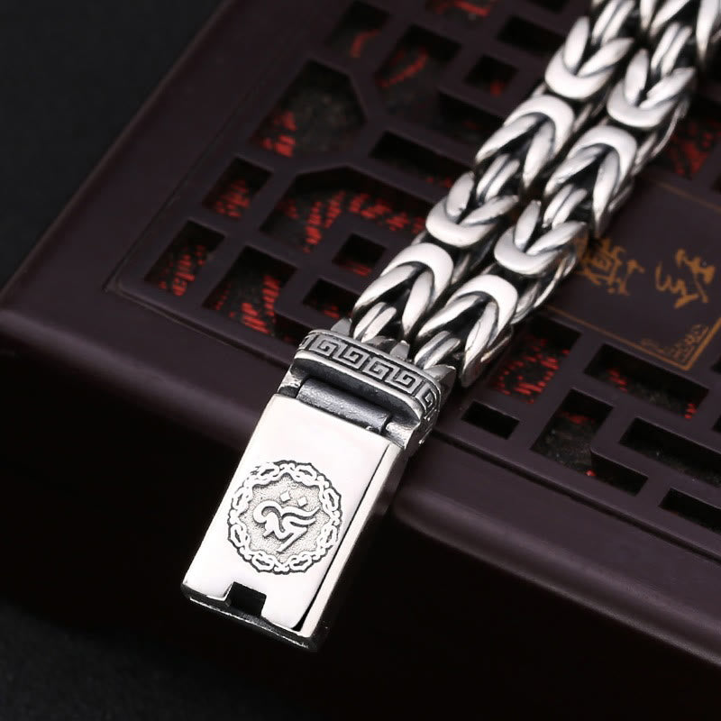 Bracciale Buddha Stones Om Mani Padme Hum inciso Pace Purezza