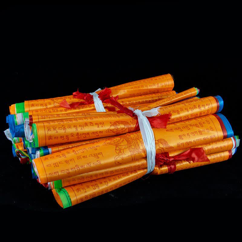 Bandiere di preghiera tibetane a 5 colori con simbolo del cavallo del vento, per esterni, 20 pezzi - image 3