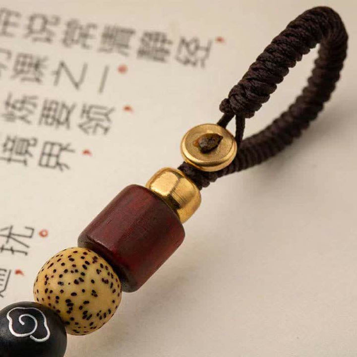 Portachiavi in rame con pietre Buddha Stones PiXiu Wealth