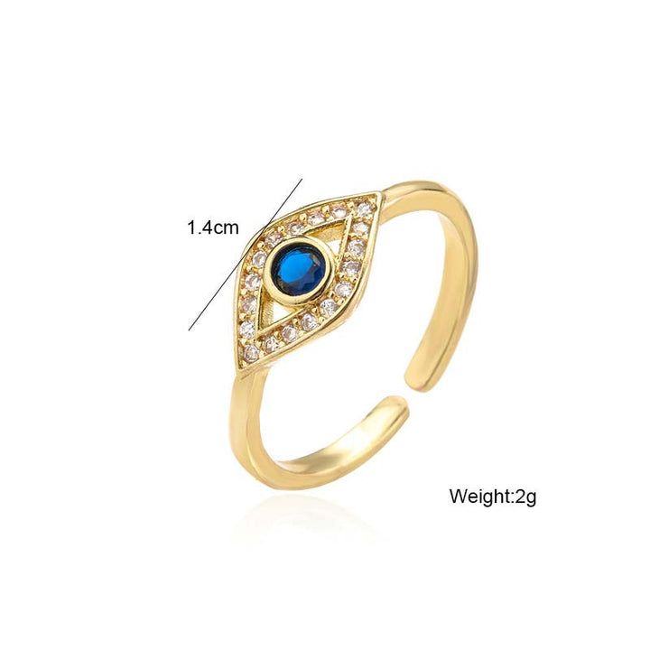 Anello di rame con benedizione per protezione dal malocchio Buddha Stones
