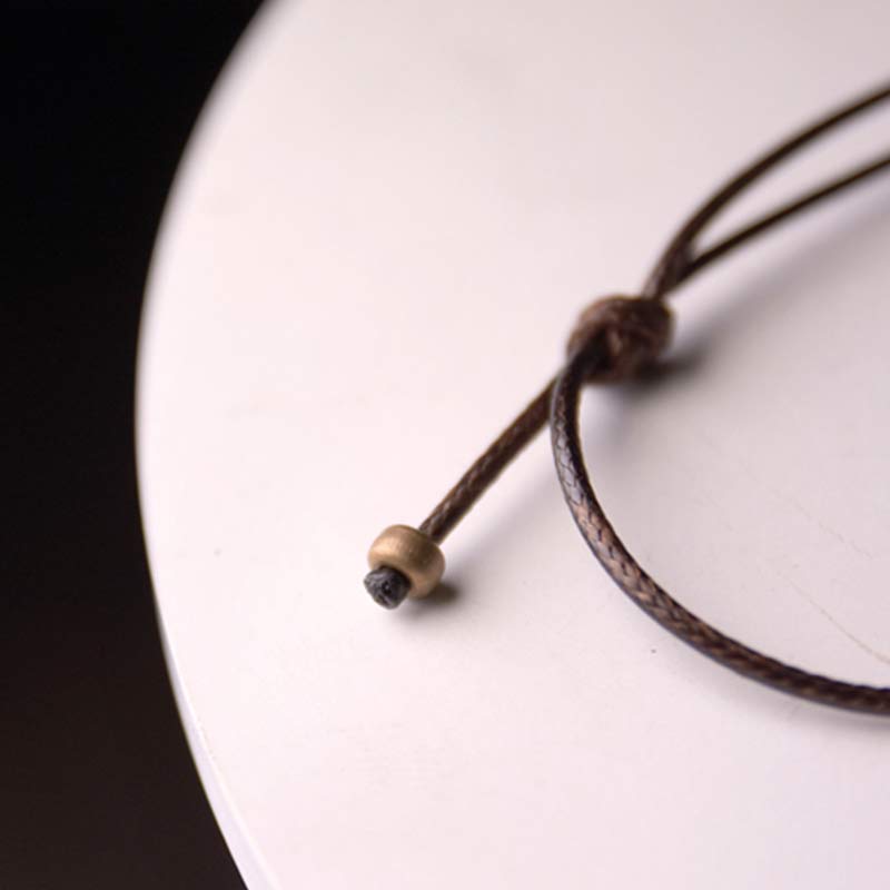 Collana con ciondolo in legno di ebano e cerchio zen Buddha Stones , illuminazione - image 11