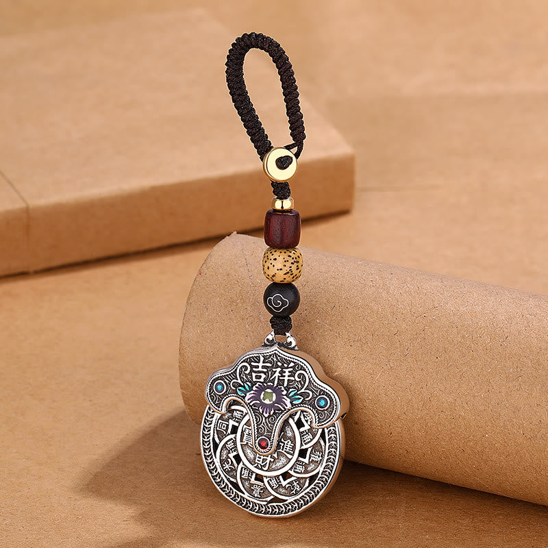 Portachiavi con Buddha Stones, ricchezza di buon auspicio