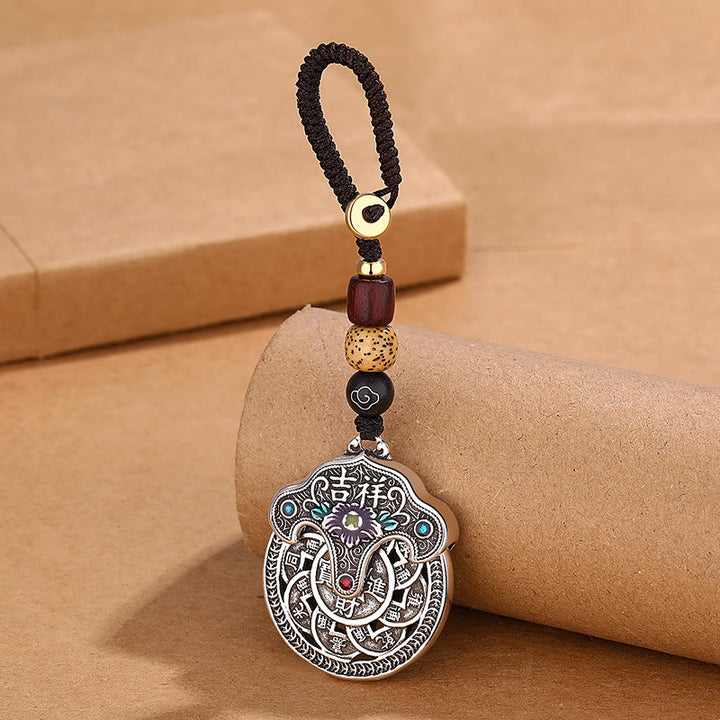 Portachiavi con Buddha Stones, ricchezza di buon auspicio