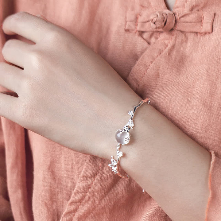 Braccialetto positivo Buddha Stones Plum Blossom Chalcedony
