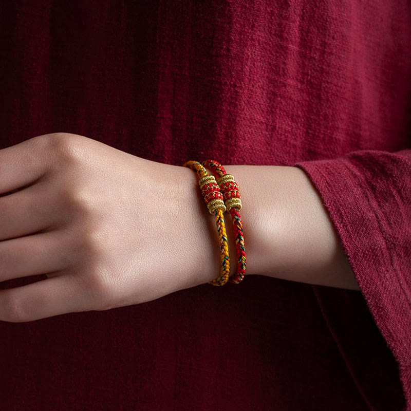 Braccialetto intrecciato fatto a mano con Buddha Stones, portafortuna e forza, in Tibet. - image 17