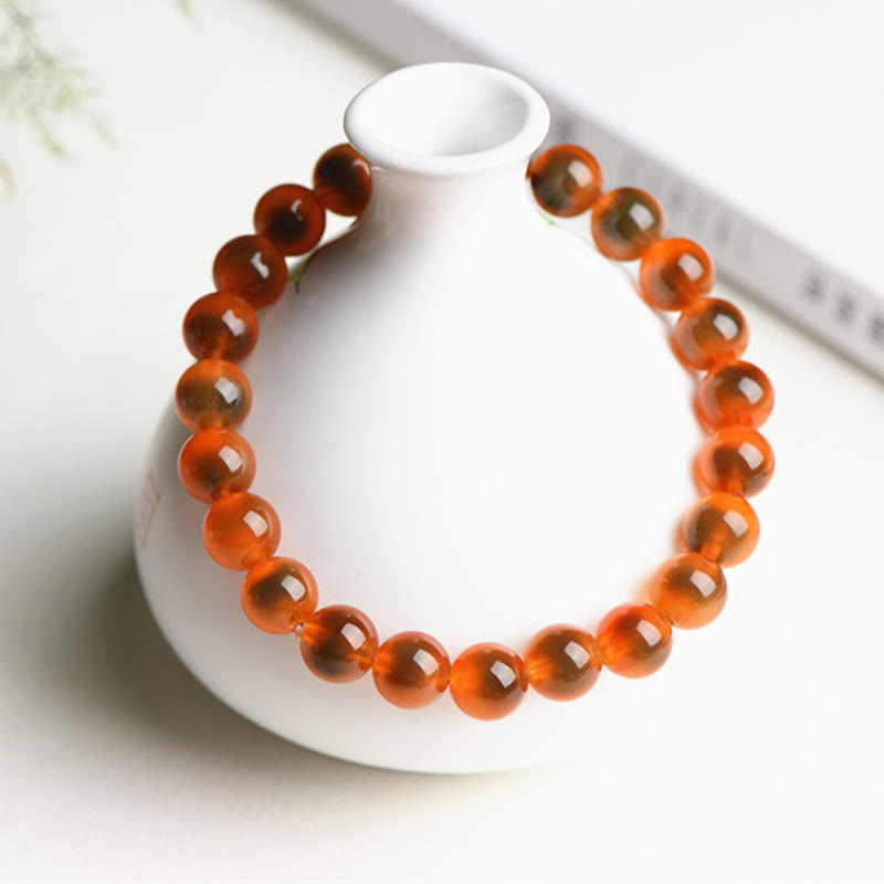 Braccialetto di perline di forza armonia agata caramella colorata naturale Buddha Stones