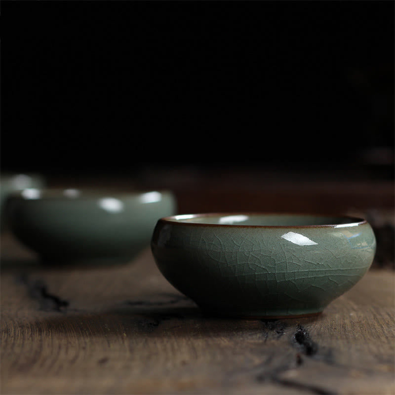 Buddha Stones Koi Fish colorato Tazza da tè in ceramica Kung Fu Tazza da tè Ciotola - image 2