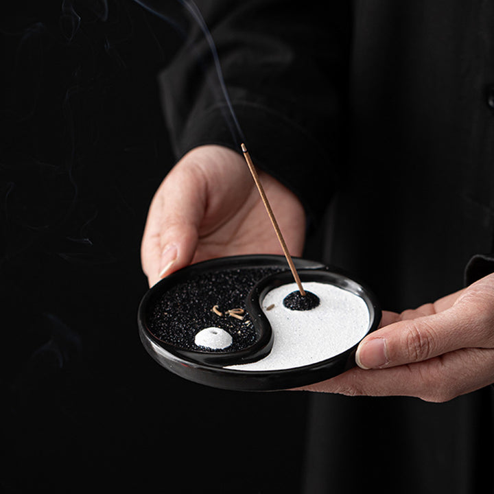 Porta incenso Buddha Stones Yin Yang Zen Balance