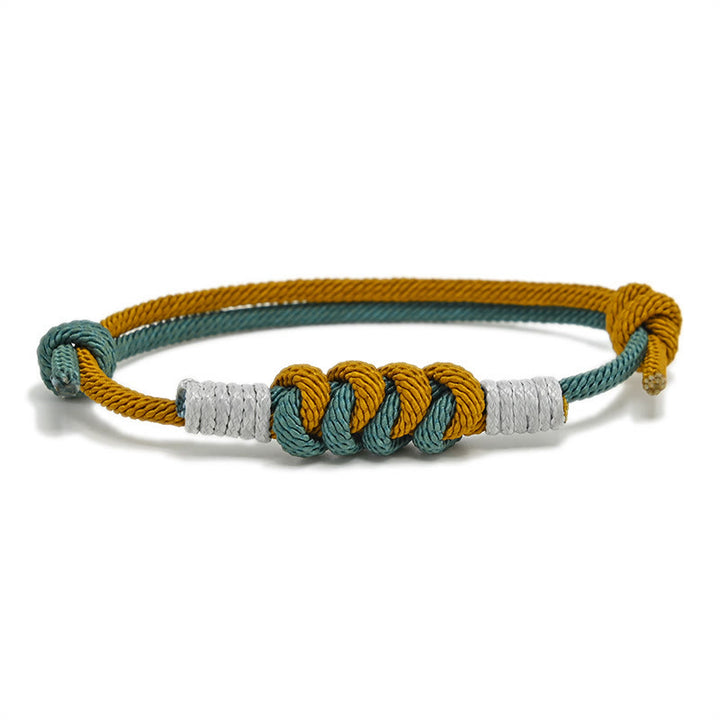 Braccialetto con corda intrecciata e resistenza al nodo King Kong, design semplice , Buddha Stones