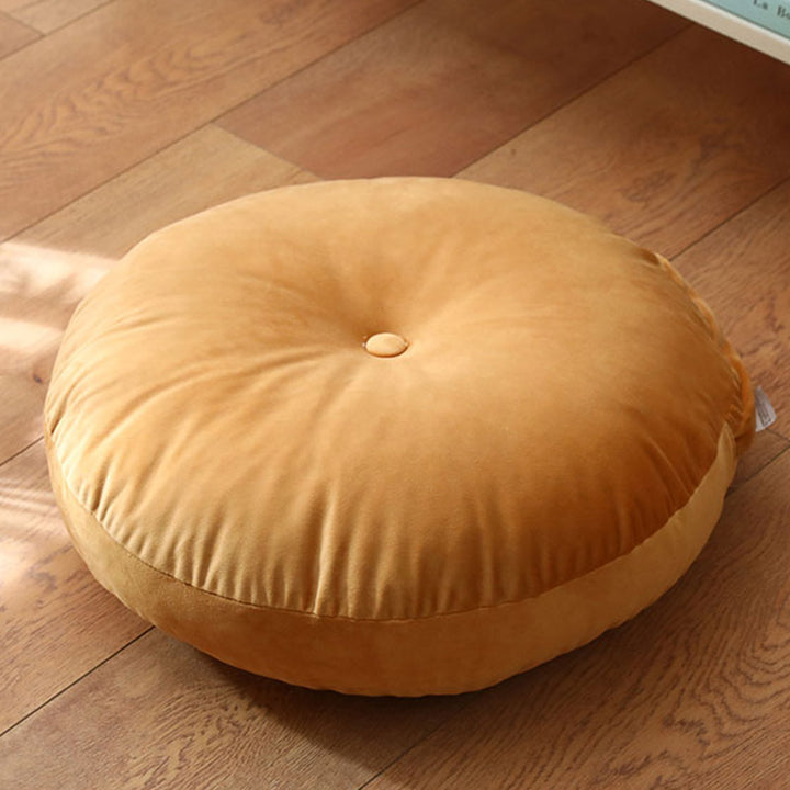 Cuscino per seduta da meditazione in lino con motivo semplice Buddha Stones e loto, decorazione per la casa e il soggiorno - Staccabile - Circa 40 cm × 10 cm (possibili leggere variazioni) - Arancia - image 29