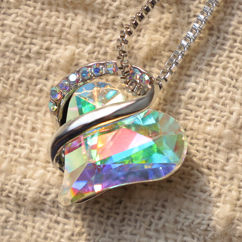 Collana con ciondolo con energia curativa, pietra portafortuna del cuore Buddha Stones d'amore