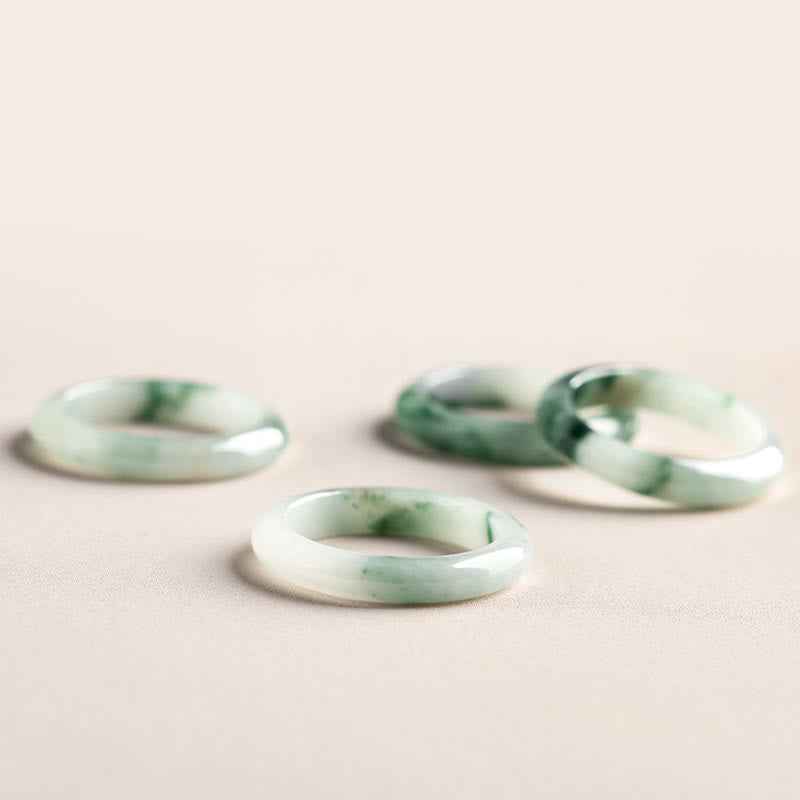 Buddha Stones Natural Green Jade Luck Abbondanza