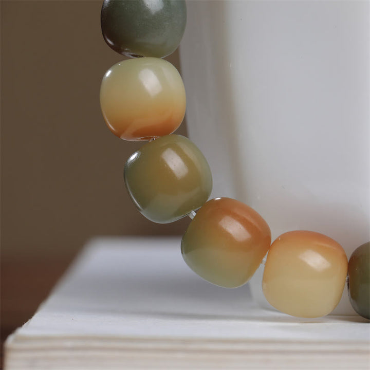 Braccialetto Buddha Stones colorato Bodhi Seed Peace Wisdom
