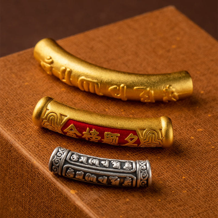 Buddha Stones 999 Sterling Silver Tibet Fatto a mano Om Mani Padme Hum Fu Carattere TopRank Carattere Fortuna Braccialetto Intrecciato - image 16