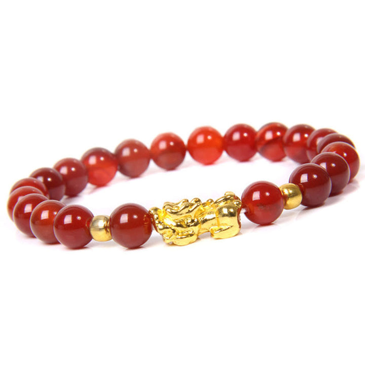 Bracciale della ricchezza in ossidiana Pixiu fortunata con Buddha Stones FengShui - image 5