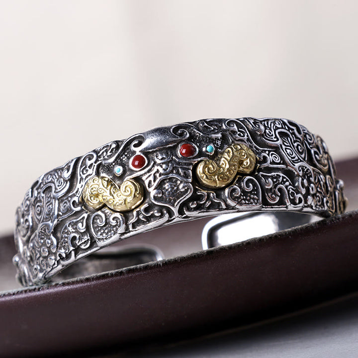 Braccialetto di benedizione PiXiu con incisione FengShui Buddha Stones