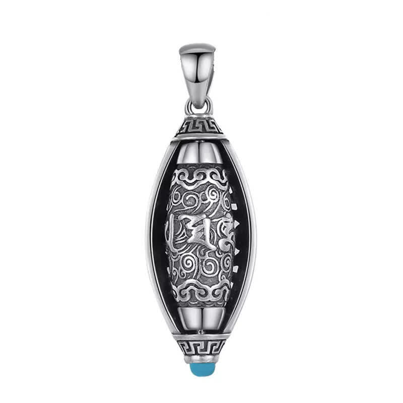 Collana di protezione con ciondolo girevole Buddha Stones Tibet Om Mani Padme Hum - image 8