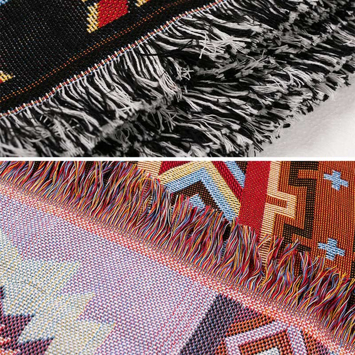 Coperta geometrica calda e confortevole per campeggio, casa, ufficio, letto