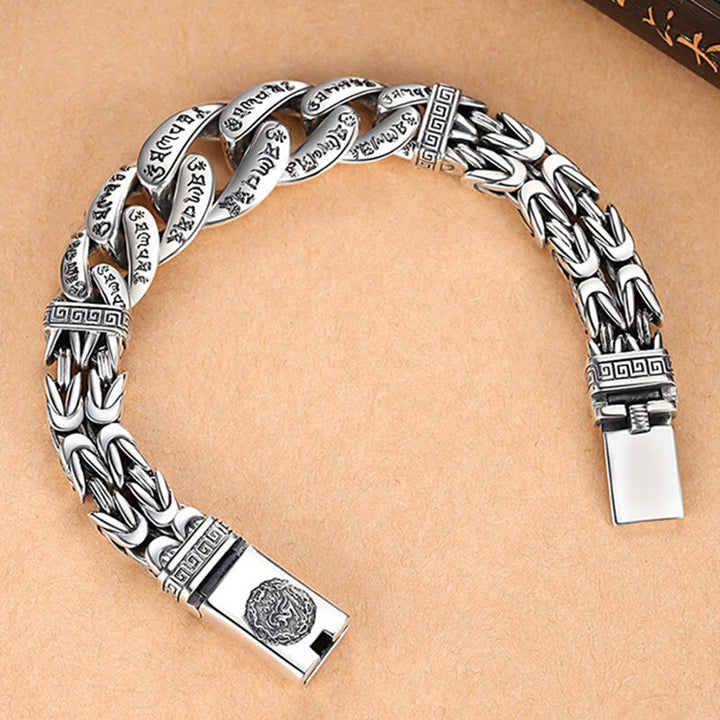 Bracciale Buddha Stones Om Mani Padme Hum inciso Pace Purezza