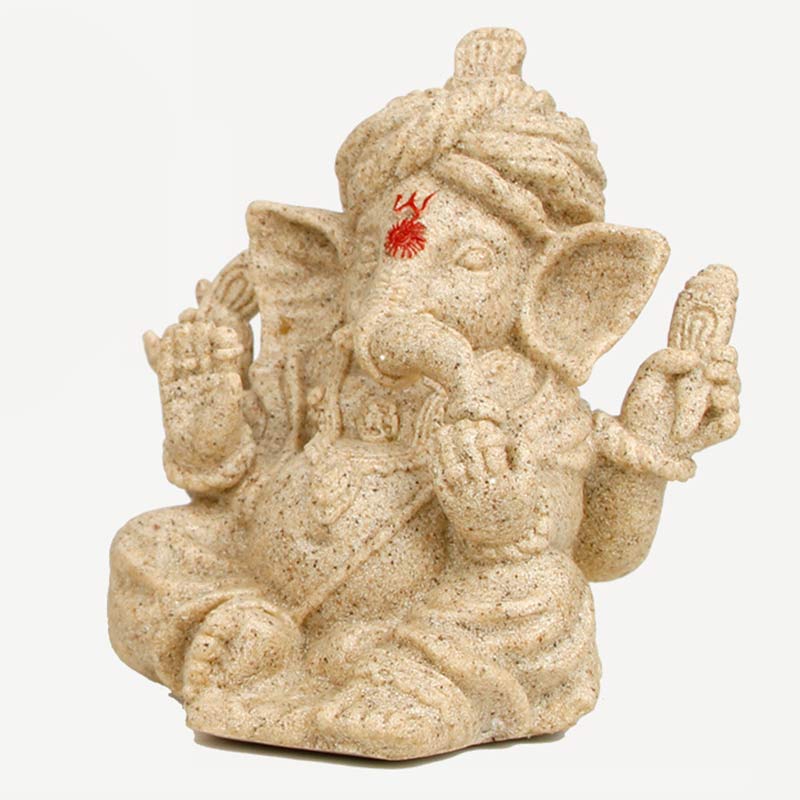 Statua dell'elefante Ganesh Ganpati Trasformazione Decorazione della casa - image 5