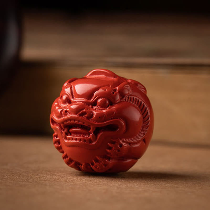 Buddha Stones Tibet Om Mani Padme Hum PiXiu Moneta di rame Piccola foglia Sandalo rosso Cinabro Protezione Portachiavi