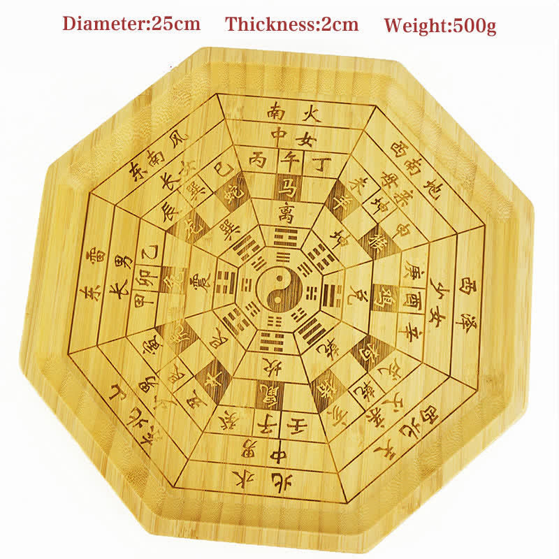 Mappa Feng Shui Bambù Bagua Mappa dell'Energia dell'Armonia - 12 segni dello zodiaco cinese 25 cm - image 33