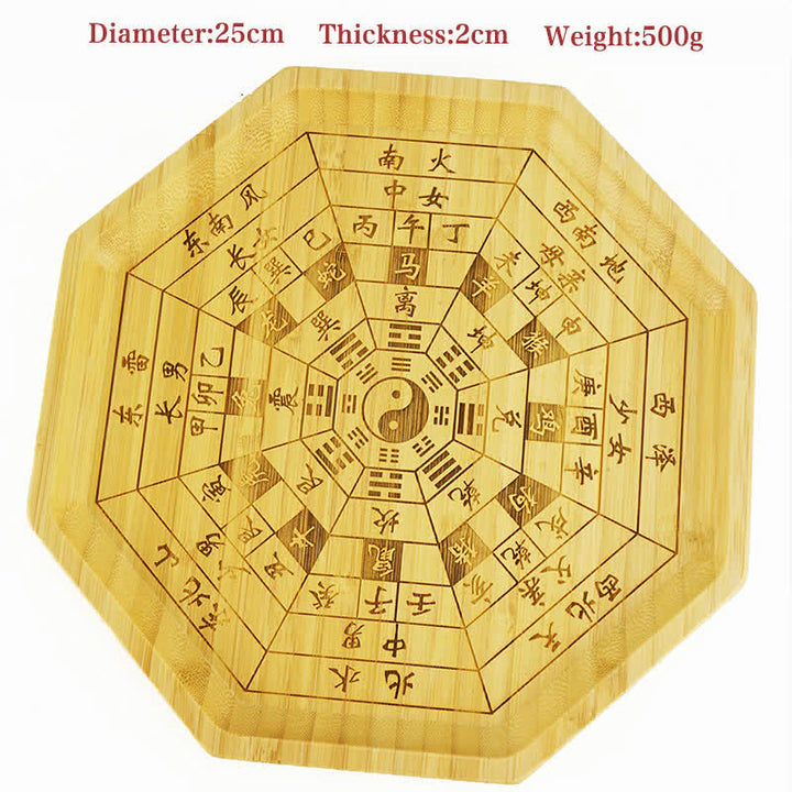 Mappa Feng Shui Bambù Bagua Mappa dell'Energia dell'Armonia - 12 segni dello zodiaco cinese 25 cm - image 33