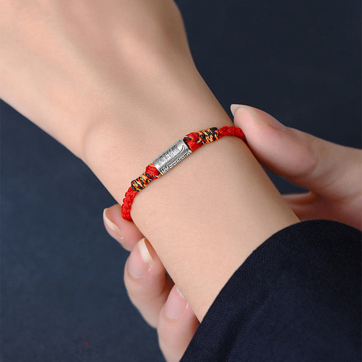 Buddha Stones Bracciale Cavigliera in Argento Sterling 925 Fatto a Mano Tutto Va Bene Design Protezione Forza - image 7