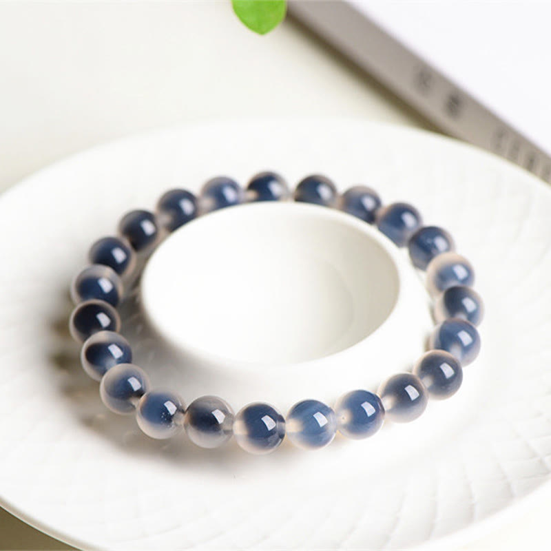 Braccialetto di perline di forza armonia agata caramella colorata naturale Buddha Stones