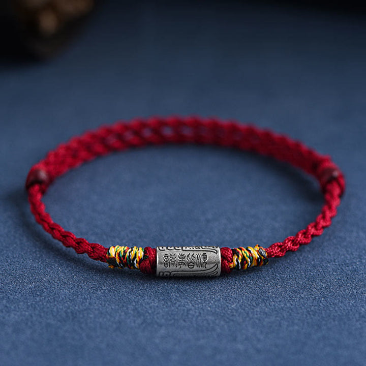 Buddha Stones Bracciale Cavigliera in Argento Sterling 925 Fatto a Mano Tutto Va Bene Design Protezione Forza - image 12