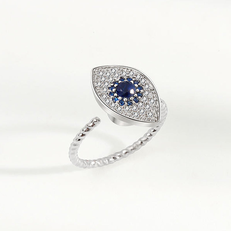 Anello girevole in argento sterling 925 con protezione contro il malocchio e benedizione - image 2