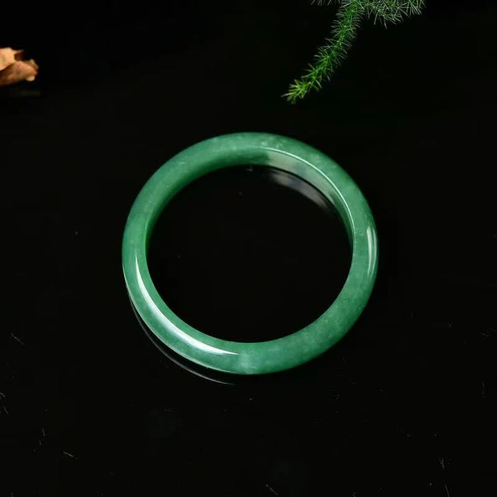 Bracciale rigido Buddha Stones, quarzite e giada, per guarigione, abbondanza e protezione. - image 6