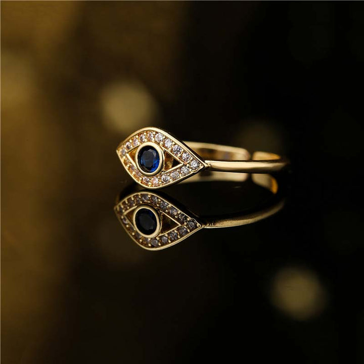 Anello di rame con benedizione per protezione dal malocchio Buddha Stones