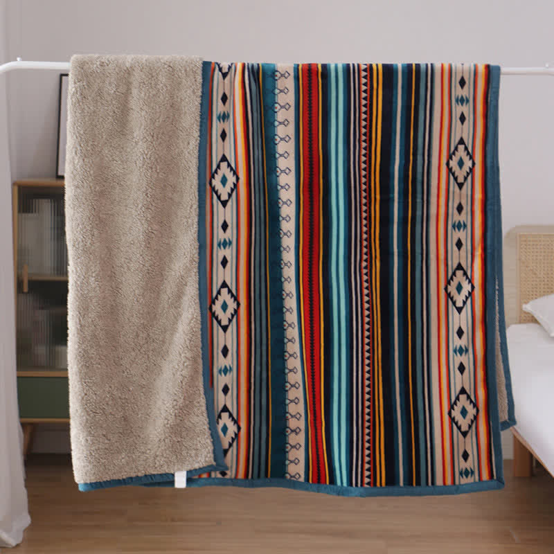 Coperta da letto morbida e calda geometrica Buddha Stones - image 12