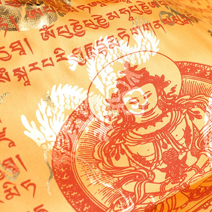 Buddha Stones Bandiere di preghiera tibetane a 5 colori con simbolo del cavallo del vento, benedizione e longevità, per esterni, 20 pezzi. - image 10