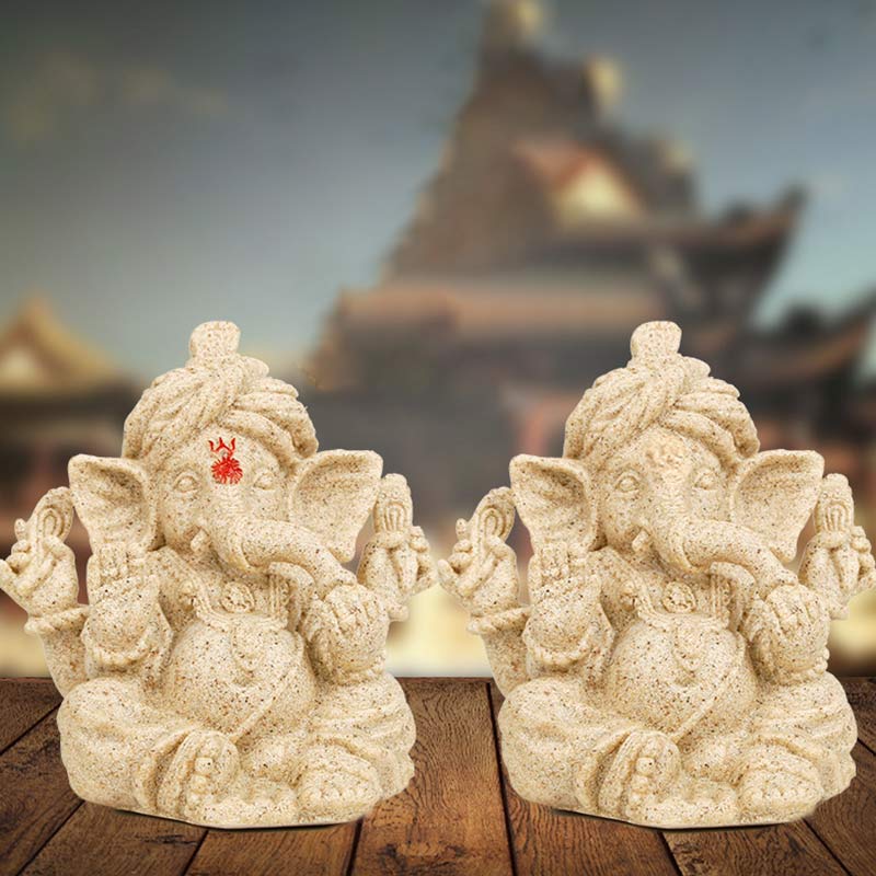 Statua dell'elefante Ganesh Ganpati Trasformazione Decorazione della casa - image 1