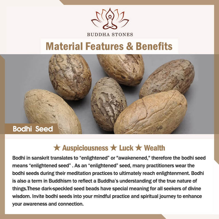 Buddha Stones Semi di Bodhi Tibetano Ambra Perline Dzi Agata Zakiram Dea della Ricchezza Perline Bracciale Triplo Avvolgimento
