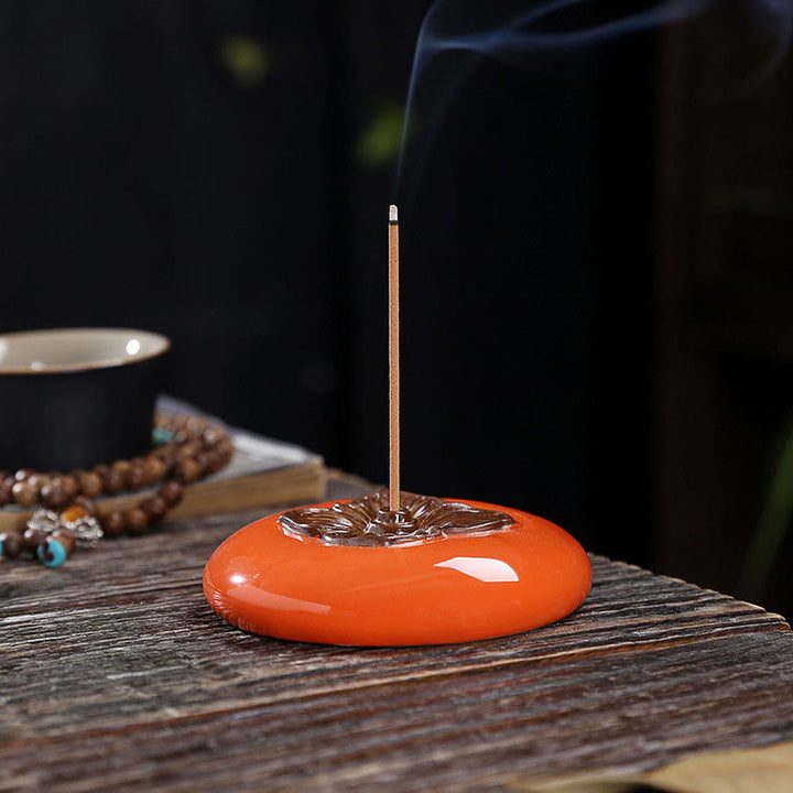 Bruciatore di incenso in ceramica per meditazione e guarigione, porta incenso