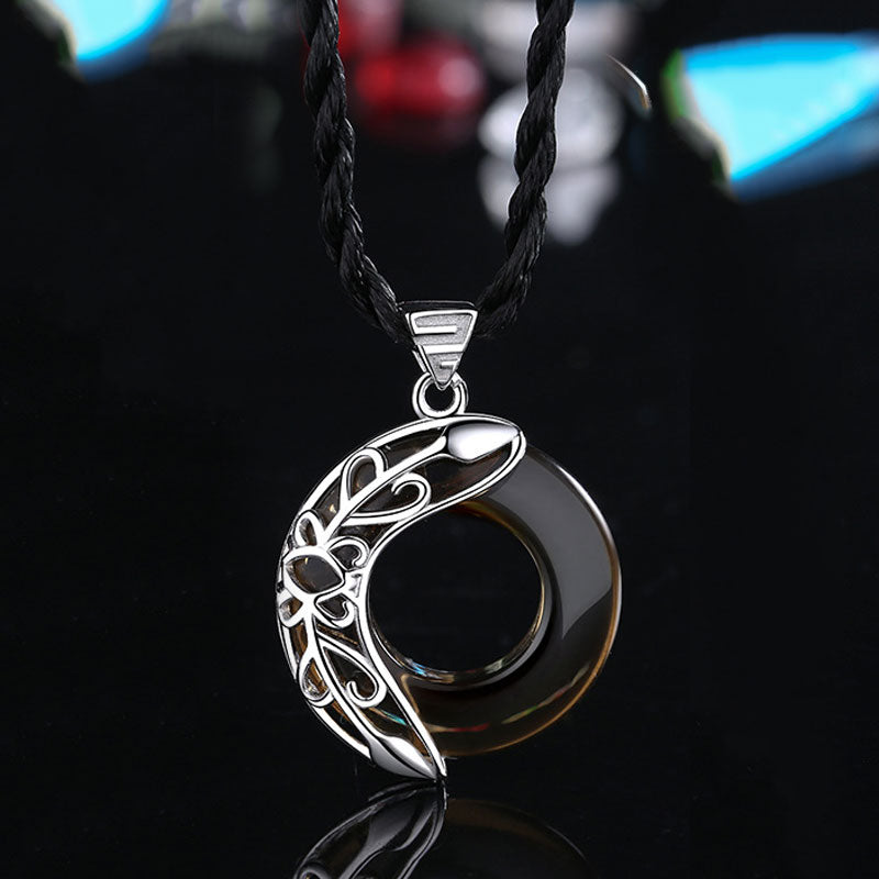 Collana con ciondolo guarigione portafortuna in rame Love Wings
