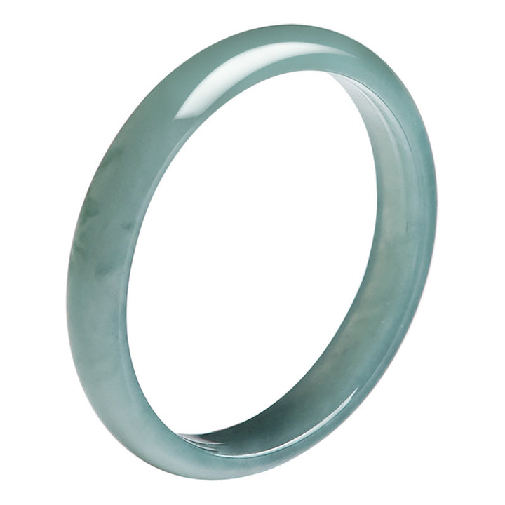 Anello di protezione della prosperità in giada naturale Buddha Stones