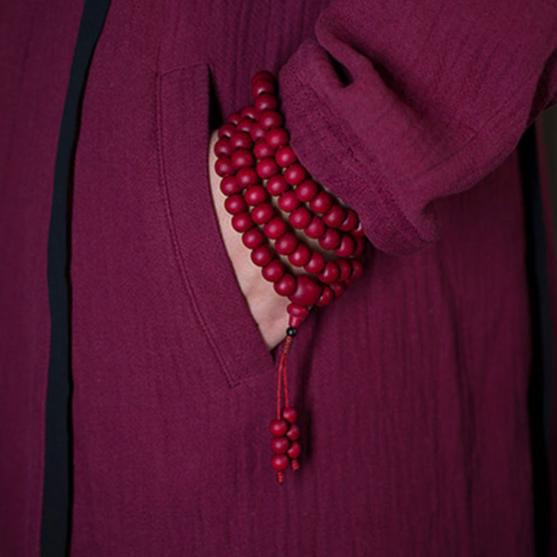 Buddha Stones 108 Mala Beads Natural Abelia Biflora Braccialetto di protezione in legno