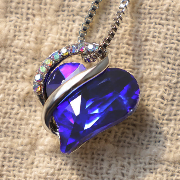 Collana con ciondolo con energia curativa, pietra portafortuna del cuore Buddha Stones d'amore